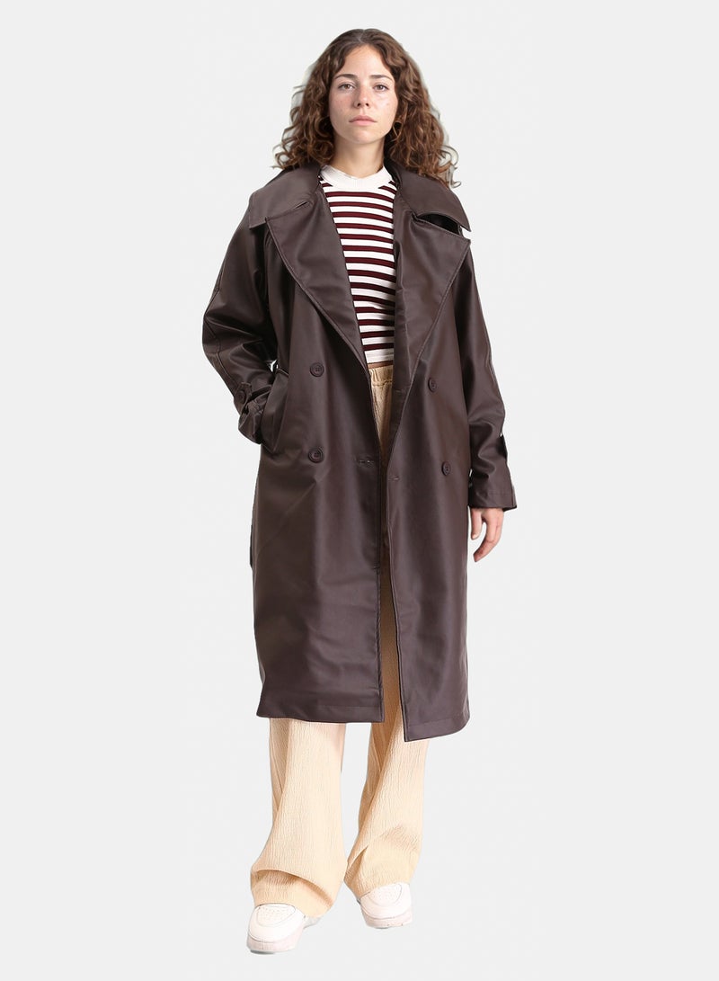 Ravin Women Longline Belted Coat - Image 4